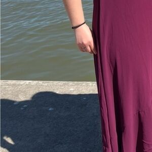 Lulu's Rich Burgundy Dress